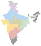 Inde • |1526/1858| • dynastie Moghol: carte